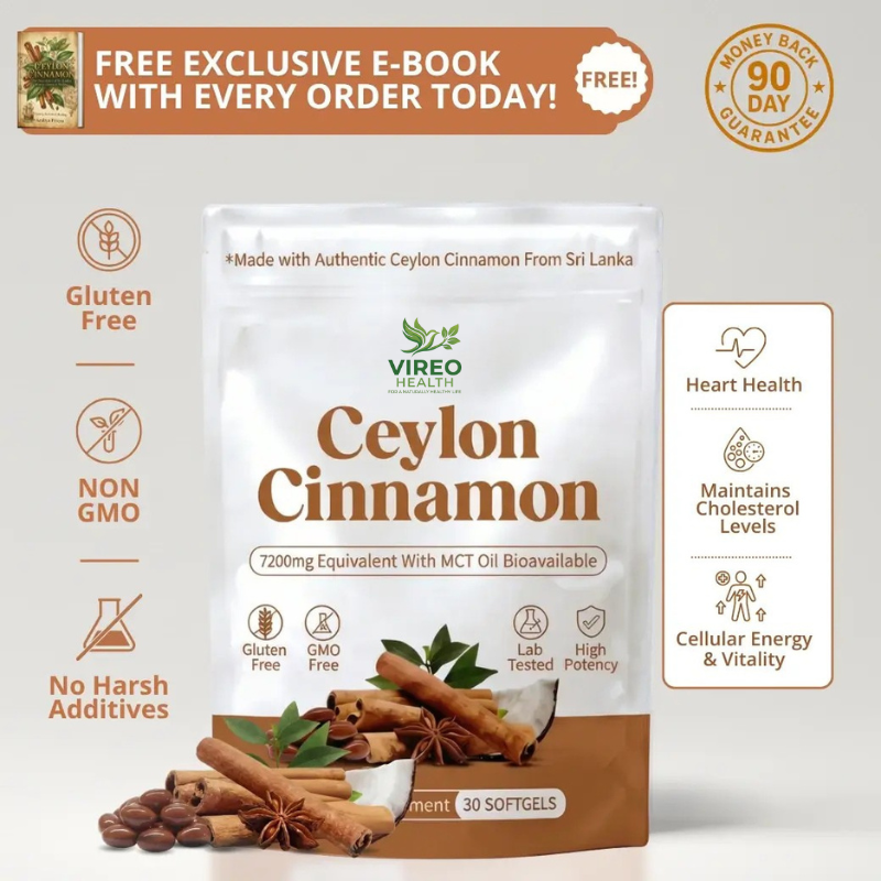 Ceylon Cinnamon — 7,200mg Equivalent with MCT Oil