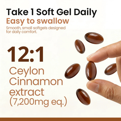 Ceylon Cinnamon — 7,200mg Equivalent with MCT Oil